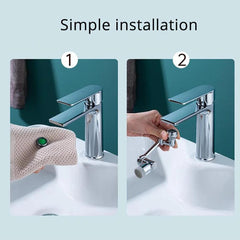 Universal 1080 Swivel Faucet Aerator Multifunction Faucet Extender Universal Swivel Splash Resistant Shower